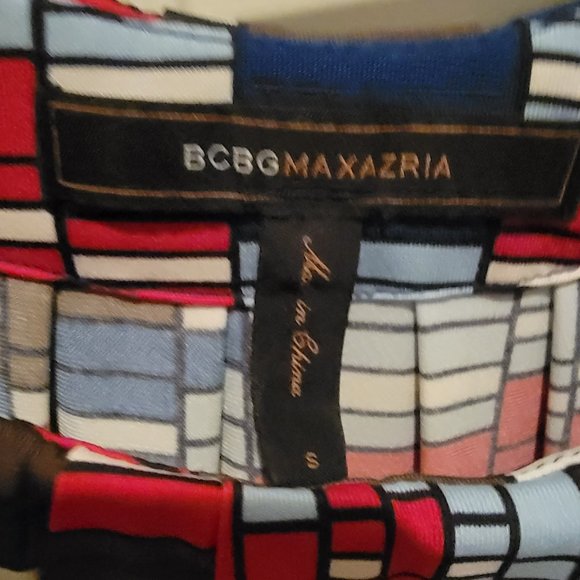 BCBG max azria multi color sleeveless dress - Picture 9 of 9